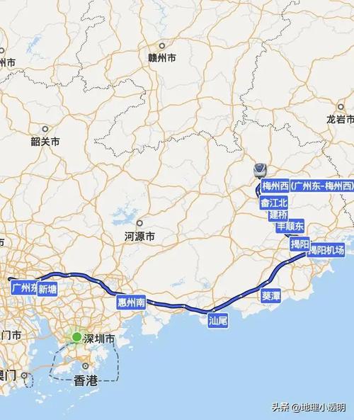 梅汕高铁建了多少年竣工,梅汕高铁线路图最新